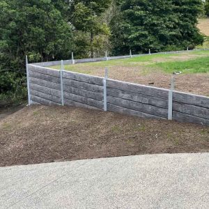 Retaining wall installation in Auckland