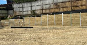 Retaining wall was install in Auckland. Using different thickness of the plates & Micro Piles.